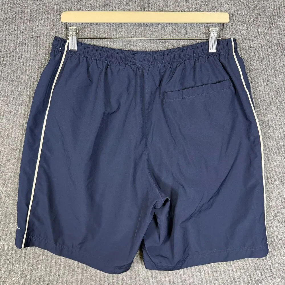 Vintage Nike Men's Swim Trunks Shorts Size Large Blue Beach Mesh Lined Gray Tag